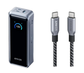 Anker Prime Powerbank (26K, 300W) with Anker Prime USB-C to USB-C Cable (240W, Upcycled Braided Design)