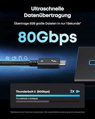 Anker Prime Thunderbolt 5 Cable (100cm, 80Gbps, 240W)