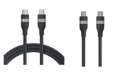 Anker USB-C to USB-C Cable (180cm, 240W, Upcycled Braided) + Anker USB-C to USB-C Cable (90cm, 240W, Upcycled Braided)