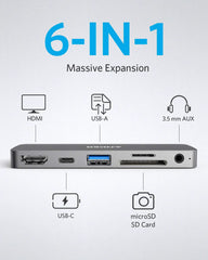PowerExpand Direct 6-in-1 USB-C PD Media Hub