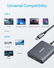 PowerExpand USB-C to Dual HDMI Adapter