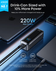 Anker Prime Power Bank (20K, 220W) & Anker Prime Charger (200W, 6 Ports, GaN)