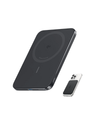 Anker Nano Power Bank (5K, MagGo, Slim) with Anker USB-C to USB-C Cable (240W, Upcycled-Braided)