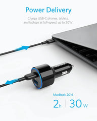 Anker PowerDrive Speed+ 2 USB-C Car Charger