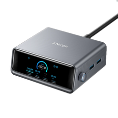 Anker Prime Charger (250W, 6 Ports, GaNPrime) with USB-C to USB-C Cable (240W)