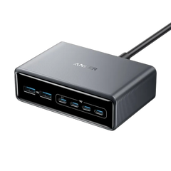 Anker Prime Charger (200W, 6 Ports, GaN) & Anker USB-C to USB-C Cable (240W, Braided Recycled)