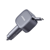Anker Nano Car Charger 75W with Built-In Retractable USB-C Cable