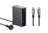 Anker Prime Charging Dock (14-in-1, Dual Display, 160W) + Anker Prime USB-C to USB-C Cable (0.9m, 240W, Upcycled Braided Design) (Members Only)