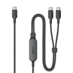 Anker 2-in-1 USB-C to USB-C Cable (4 ft, 140W, Braided)