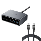 Anker Prime Charger (200W, 6 Ports, GaN) & Anker USB-C to USB-C Cable (240W, Braided Recycled)