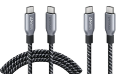 Anker Prime USB-C to USB-C Cable (240W, Upcycled Braided Design, 1.8m) + Anker Prime USB-C to USB-C Cable (240W, Upcycled Braided Design, 0.9m)