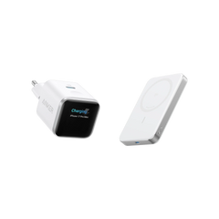 Anker Nano Charger (45W, Smart Display) + Anker MagGo Power Bank (10000mAh, Slim)