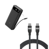 Anker PowerBank (20000mAh, 87W, with Built-in USB-C Cable) & Anker USB-C Cable (240W)