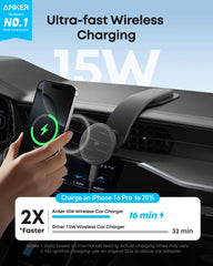 Anker Nano Wireless Car Charger with Magnetic Detachable Pad