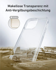 Anker iPhone 16 Case, Military-Grade Shockproof, Transparent & Yellowing-Resistant