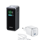 Anker Prime Power Bank 20,000mAh (200W) + Anker Nano Charger (45W) with USB-C to USB-C Cable