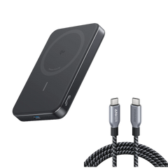 Anker MagGo Power Bank (10K, Slim) + Prime USB-C Cable (240W, Upcycled-Braided)