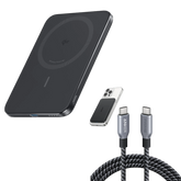 Anker Nano Power Bank (5,000mAh, MagGo, Slim Design) & Anker Prime USB-C to USB-C Cable (240W, Recycled Braided)