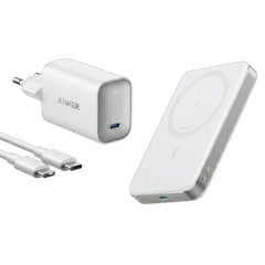 Anker Nano Charger (100W) with USB-C Cable + Anker MagGo Power Bank (10,000mAh, Slim)