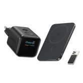 Anker Nano Charger (45W, Smart Display) + Anker Nano Power Bank (5K, Magnetic, Slim)