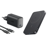 Anker Nano Charger (100W) with USB-C Cable + Anker MagGo Power Bank (10,000mAh, Slim)