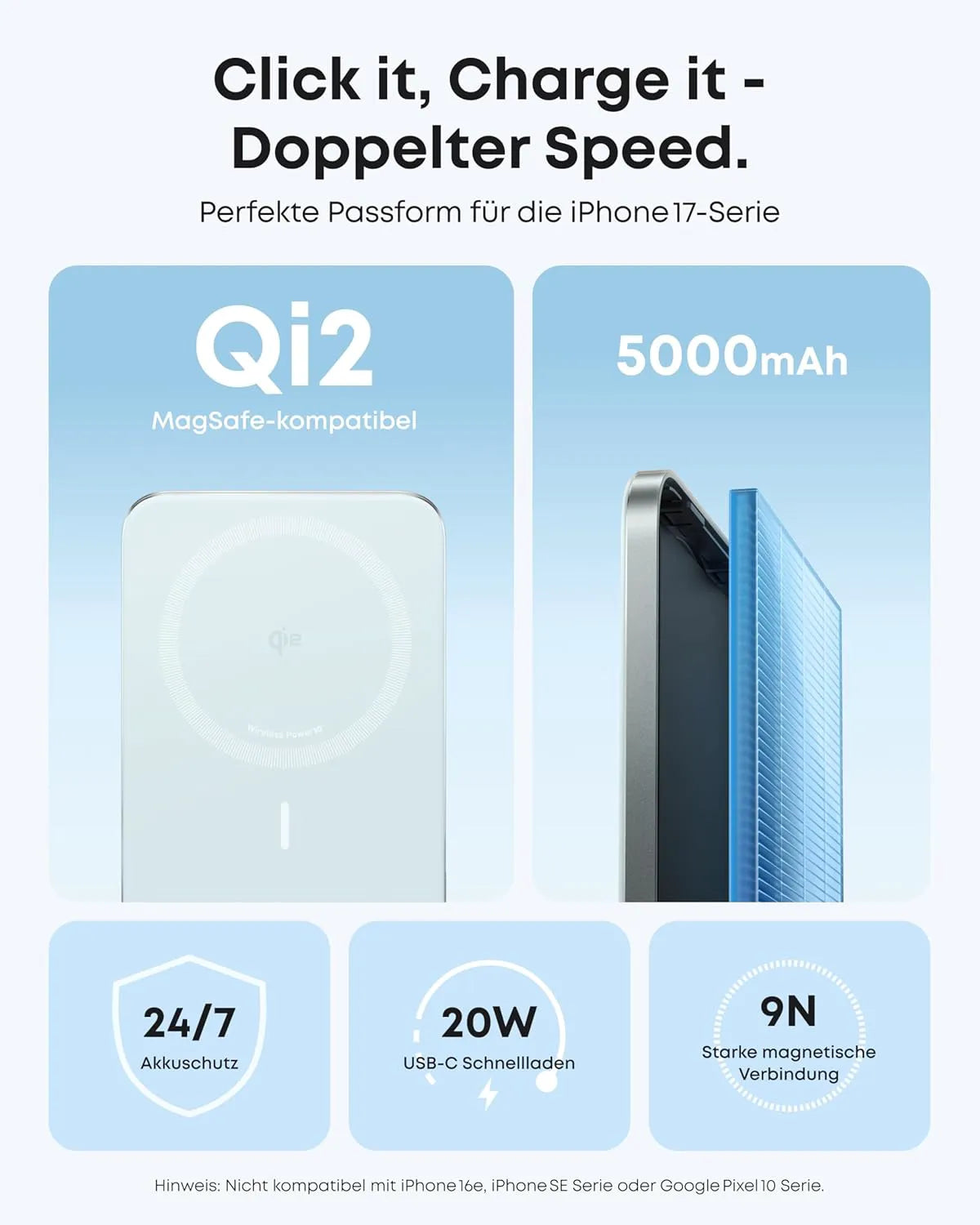 Anker Nano Power Bank (5K, Magnetic, Slim)
