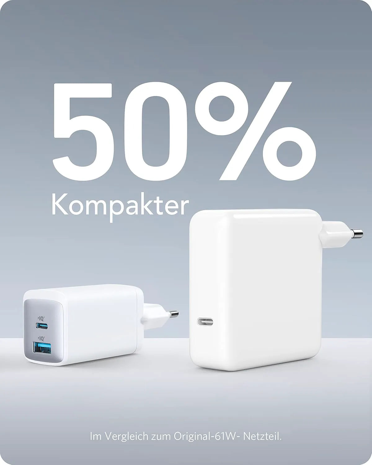Anker USB-C Charger, Compact 65W 2-Port Power Adapter (Free)