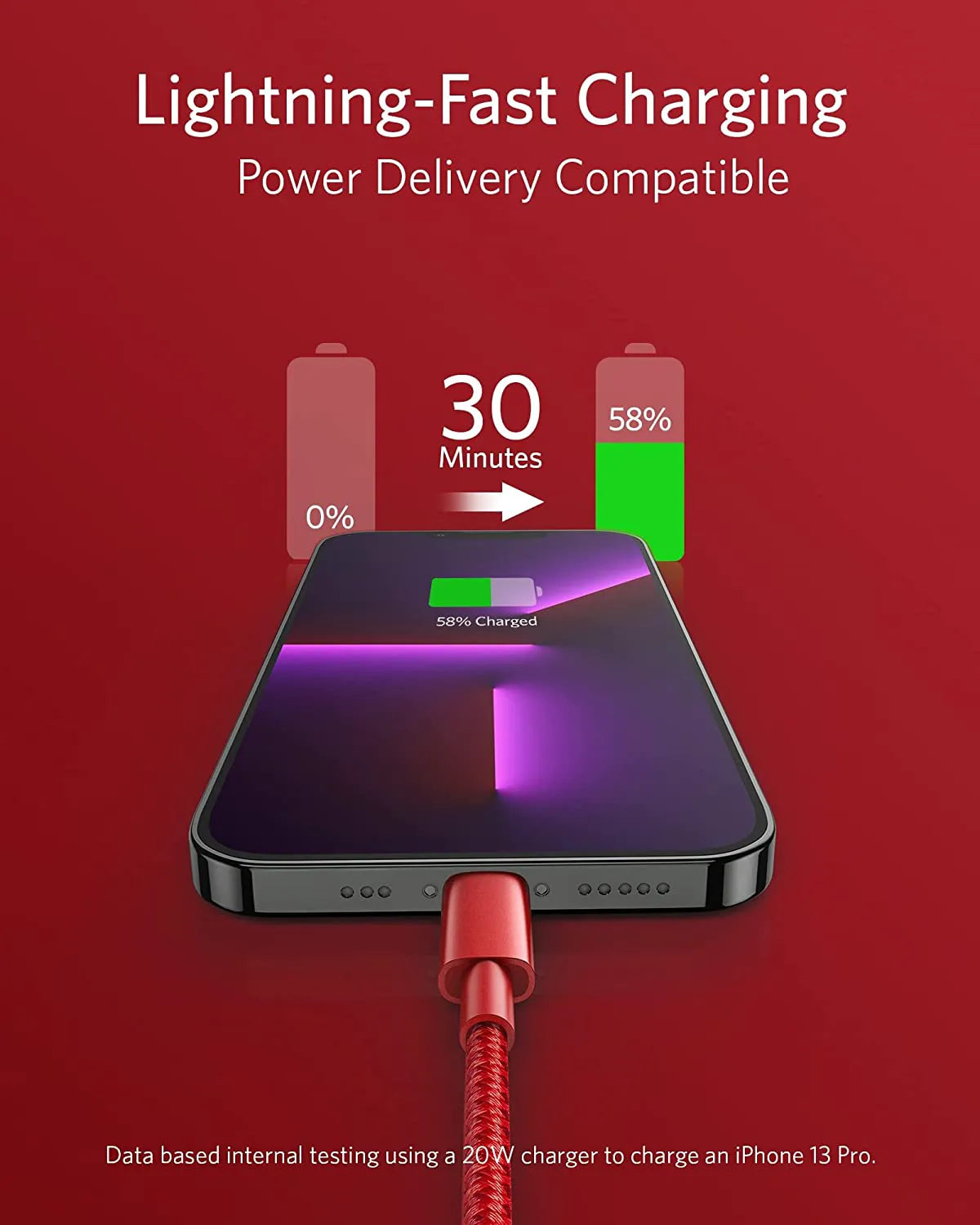 Anker 331 USB-C to Lightning Cable (6ft/10ft Nylon)