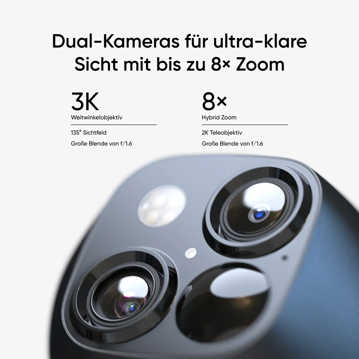 eufyCam Solo S340 – Dual Camera, 3K Resolution, 360° Coverage