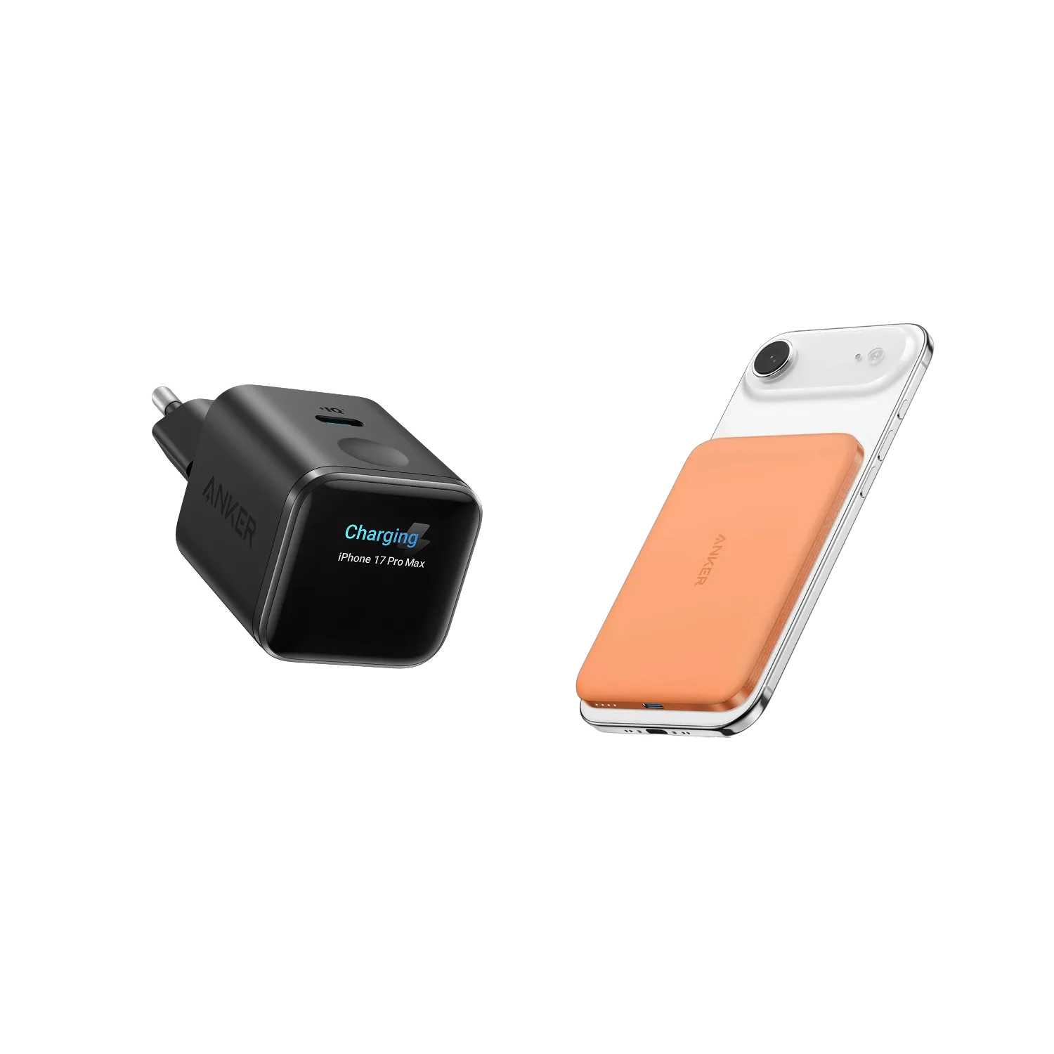 Anker Nano Charger (45W, Smart Display) + Anker Nano Power Bank (5K, Magnetic, Slim)