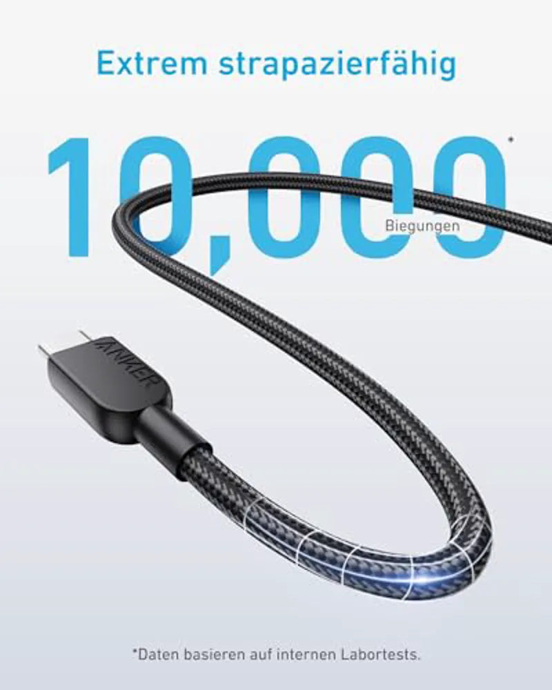 Anker USB-C to USB-C Cable (0.9m, 240W, Braided)