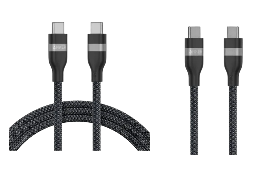 Anker USB-C to USB-C Cable (180cm, 240W, Upcycled Braided) + Anker USB-C to USB-C Cable (90cm, 240W, Upcycled Braided)