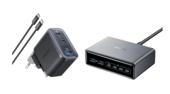 Anker Prime Charger (200W, 6 Ports, GaN) + Anker Nano Charger (70W, 3 Ports)