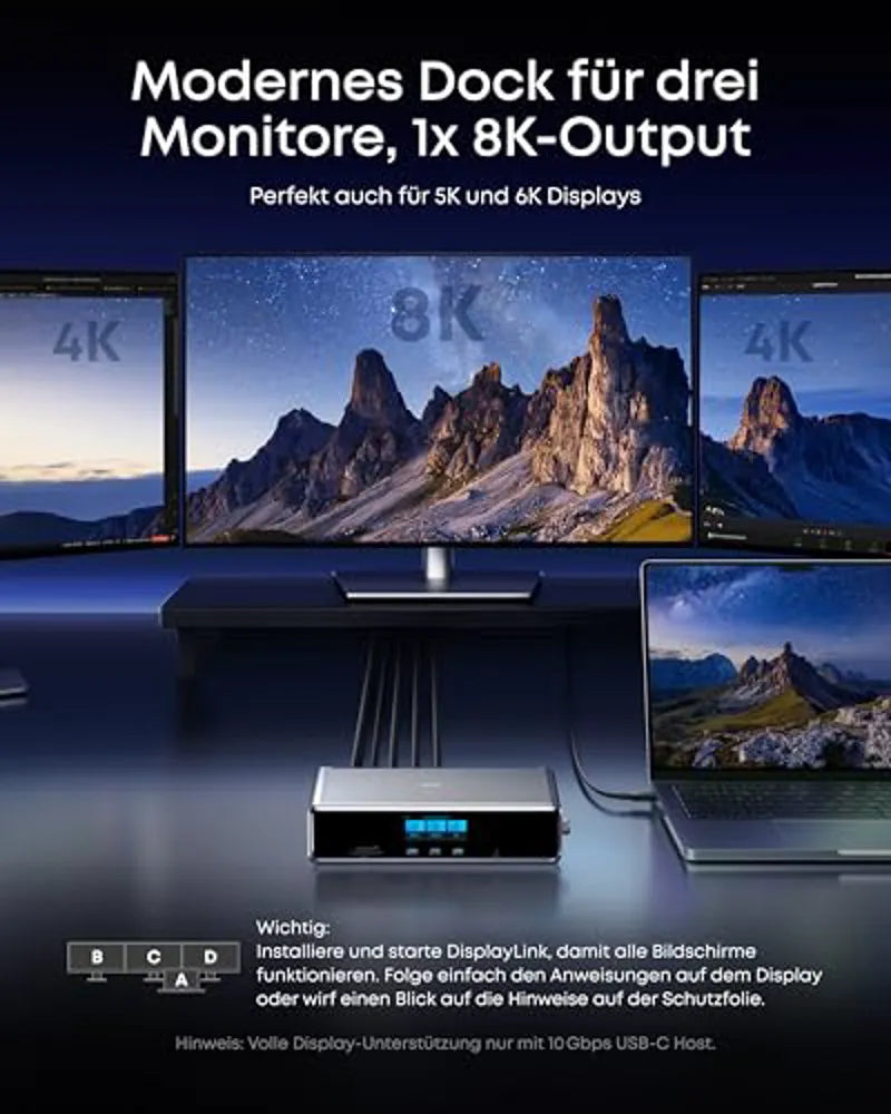 Anker Prime Docking Station (14-in-1, Triple Display, MST)