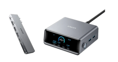 Anker Prime Charger (250W, 6 Ports, GaNPrime) + Anker 547 USB-C Hub (7-in-2, for MacBook, Gray)