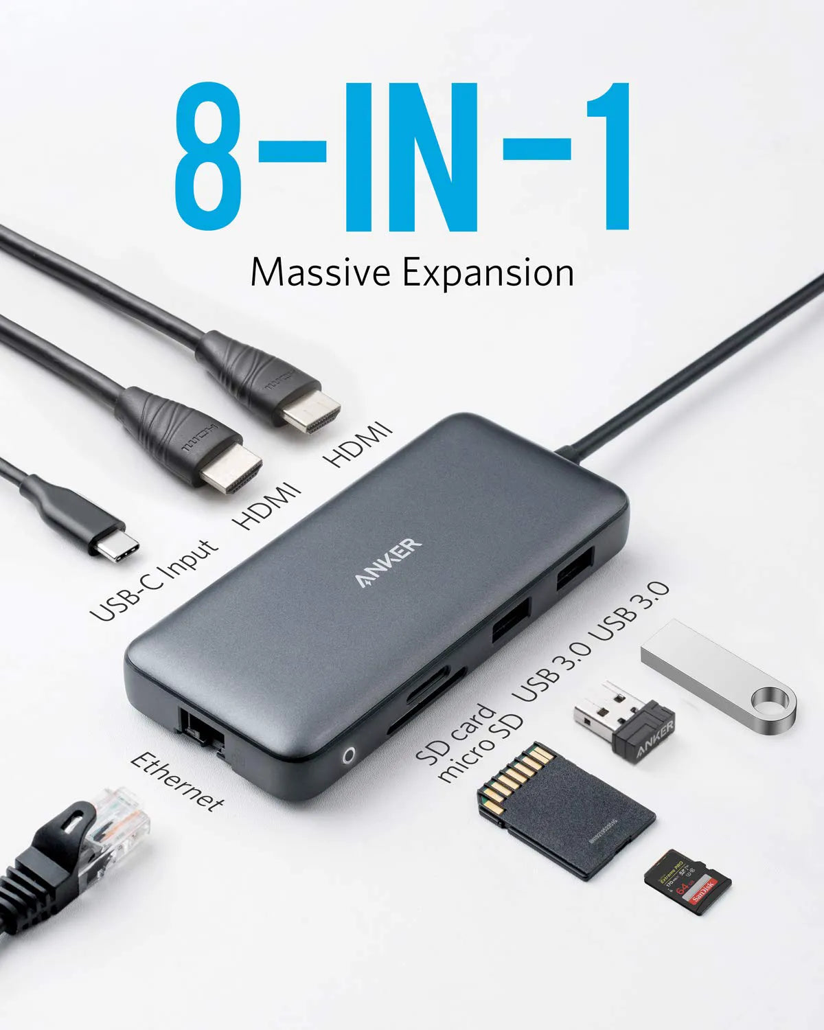 Anker 553 USB-C Hub (8-in-1)