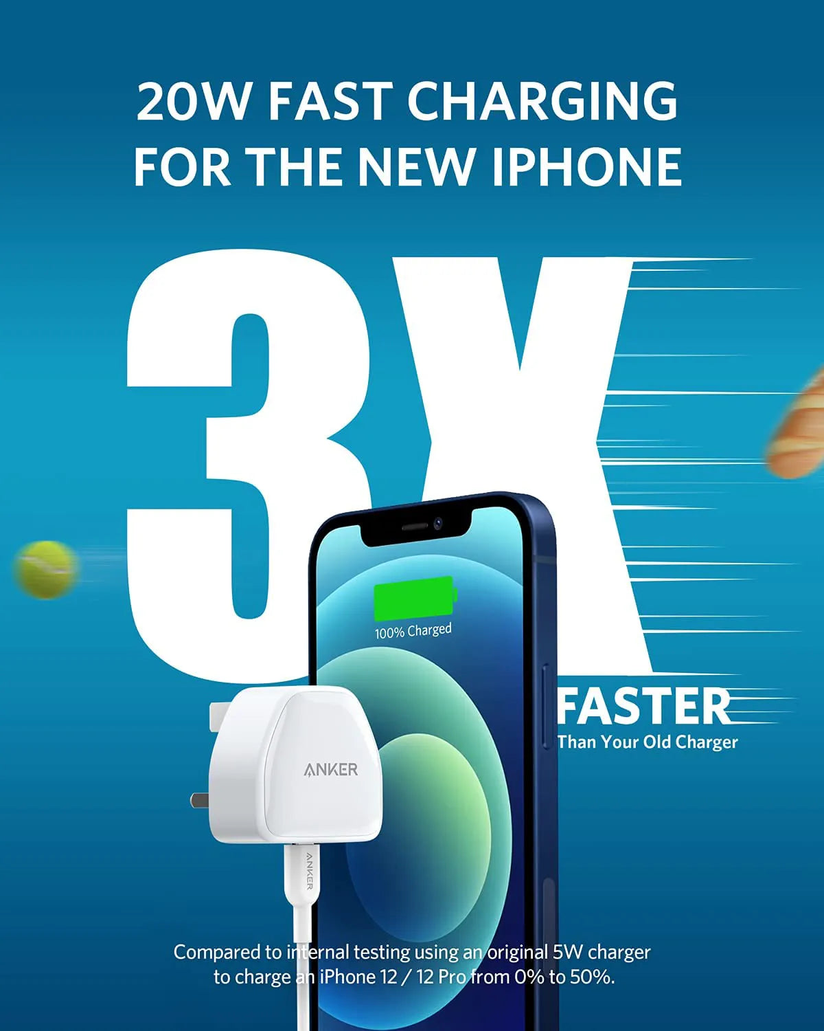 PowerPort III Nano with USB-C to Cable