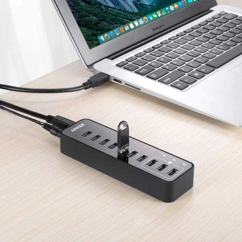 10-Port USB Hub