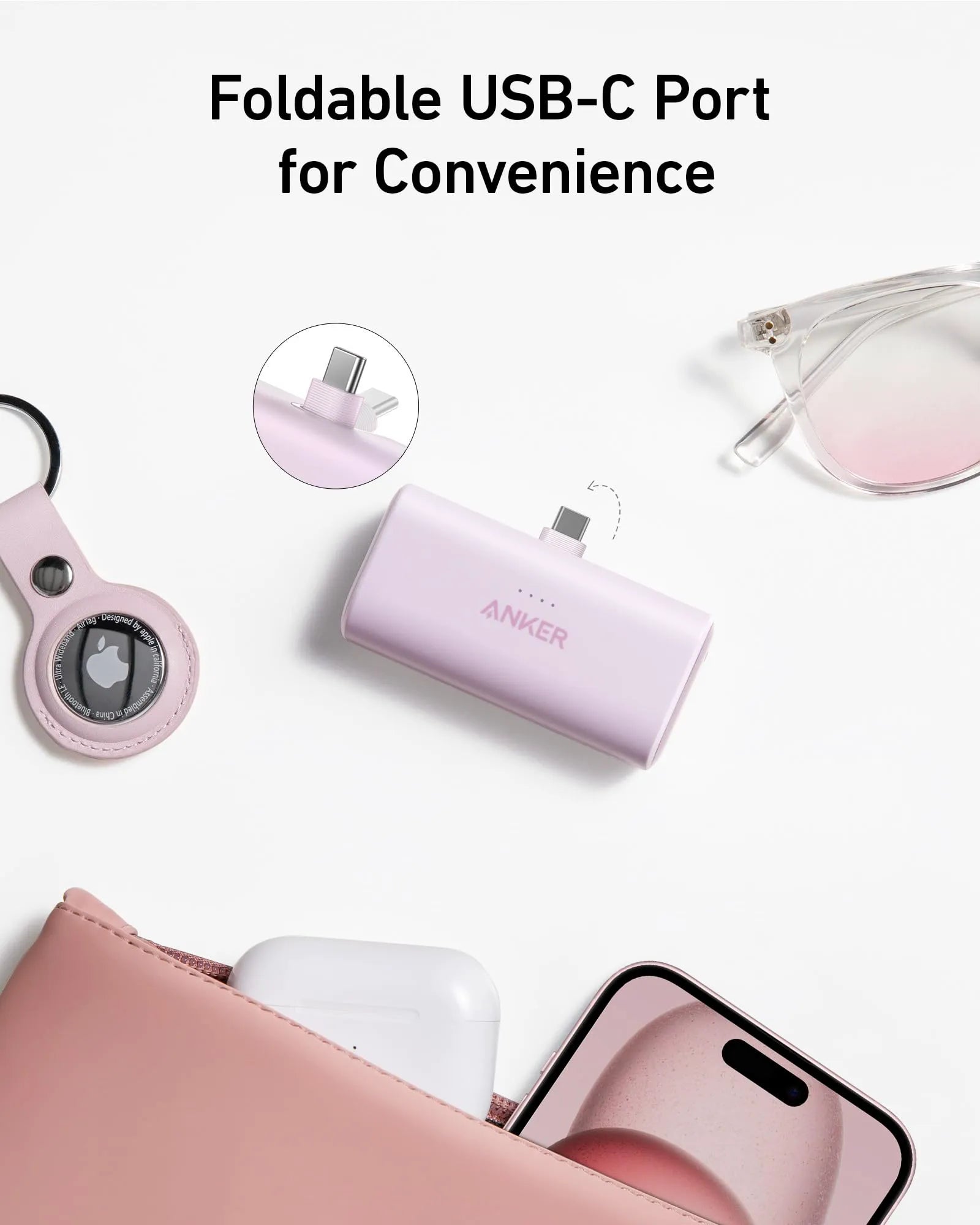 Anker Nano Power Bank (22.5W, Built-in USB-C Connector)