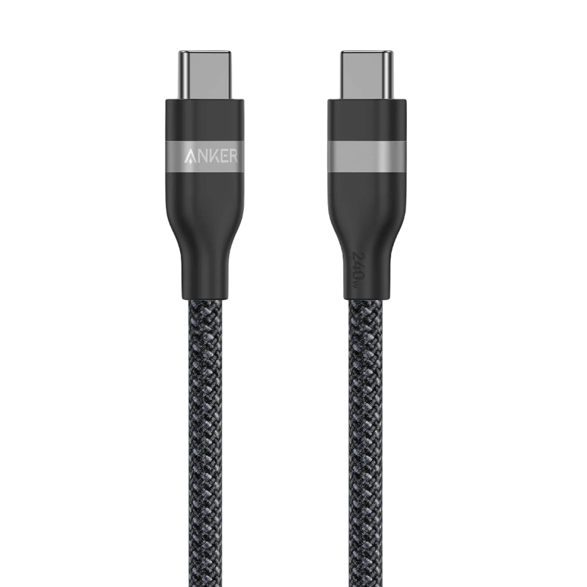 Anker 735 Charger (Nano II 65W) with Anker USB-C to USB-C Cable (240W, Braided Recycled Materials)