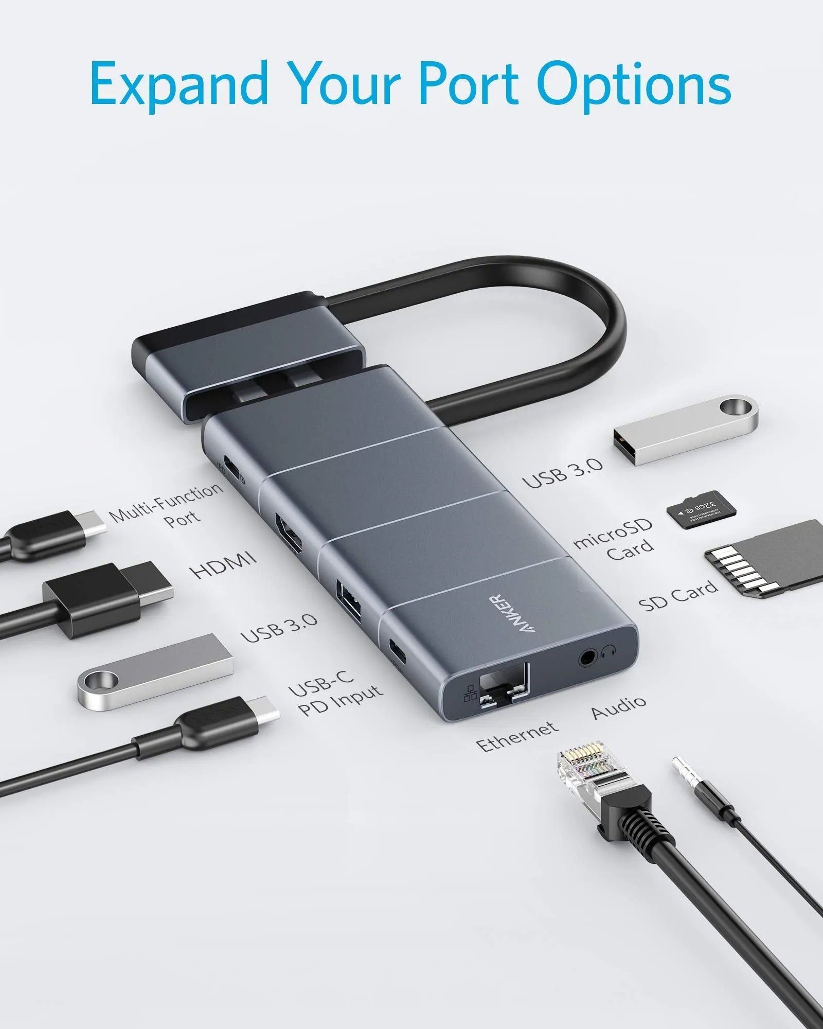PowerExpand 9-in-2 USB-C Media Hub