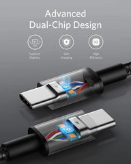 Anker Nylon USB-C to USB-C Cable, 100W Type-C, 3m, Fast Charging