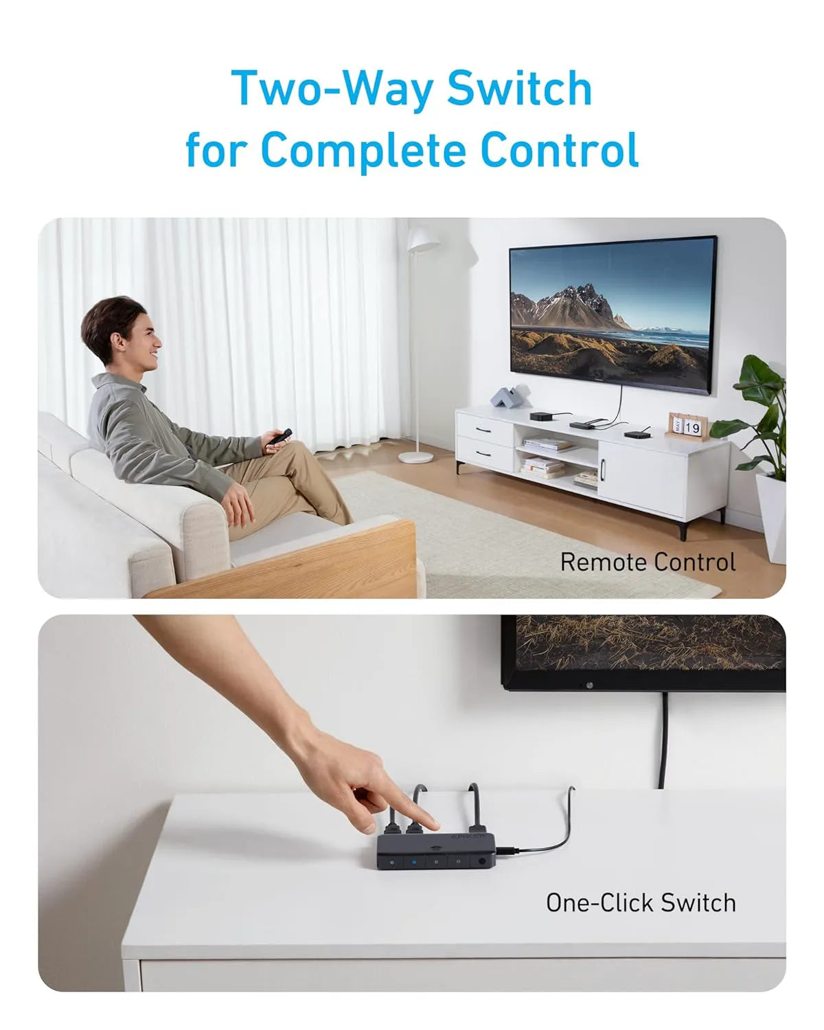 Anker 4-in-1 HDMI Switch with 4K Support