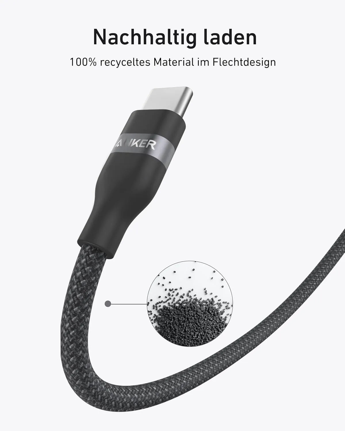 Anker USB-C to USB-C Cable (180cm, 240W, Upcycled Braided) + Anker USB-C to USB-C Cable (90cm, 240W, Upcycled Braided)