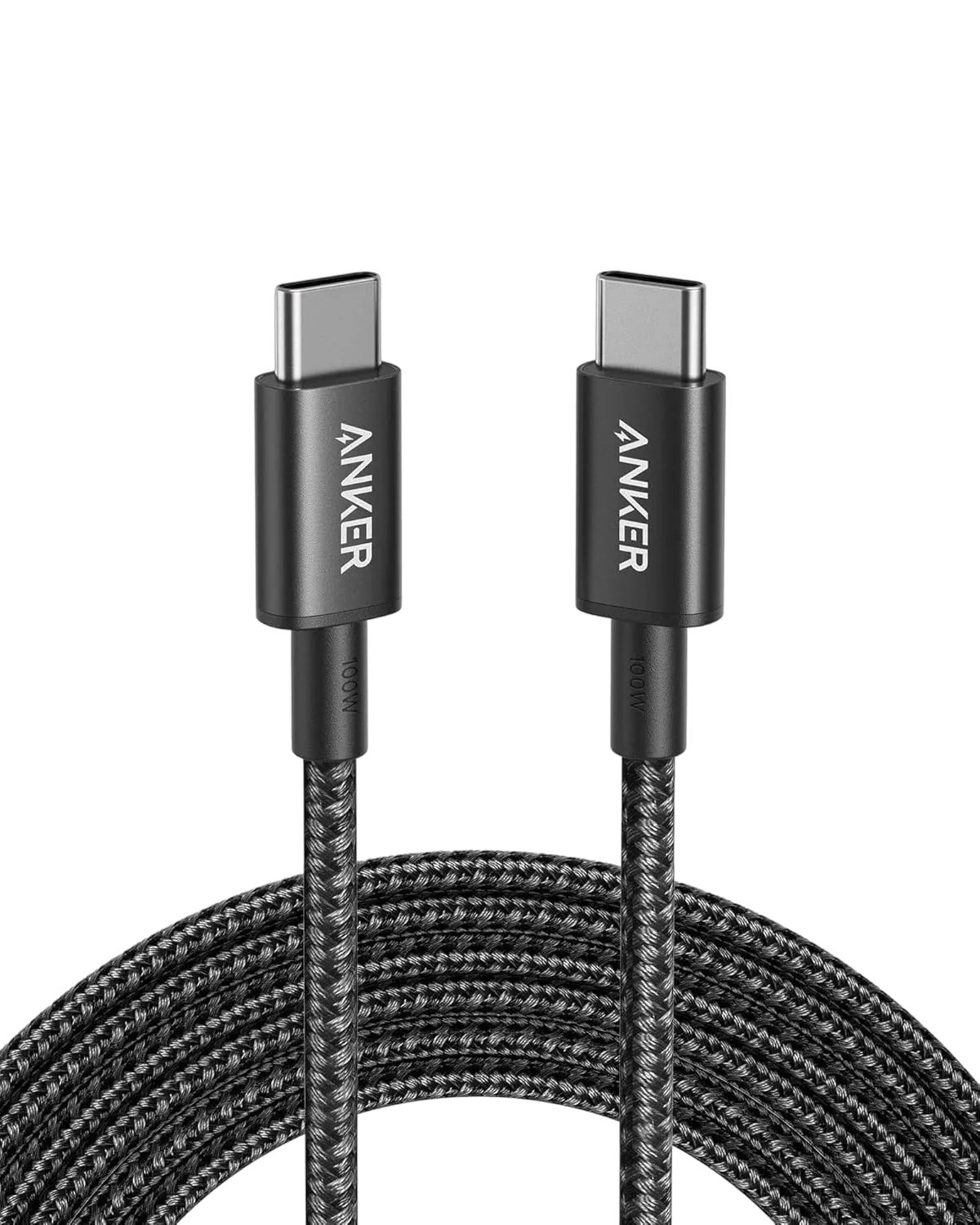 Anker Nylon USB-C to USB-C Cable, 100W Type-C, 3m, Fast Charging
