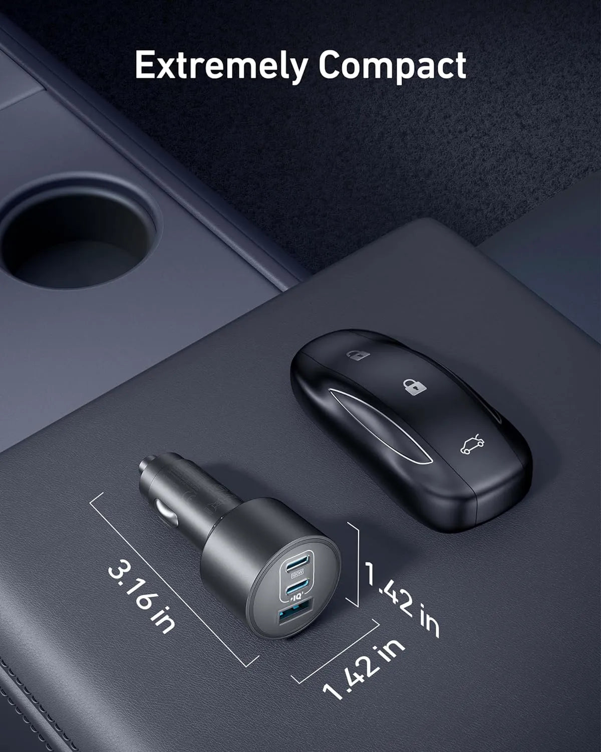 Anker Car Charger (167.5W, 3 Ports)