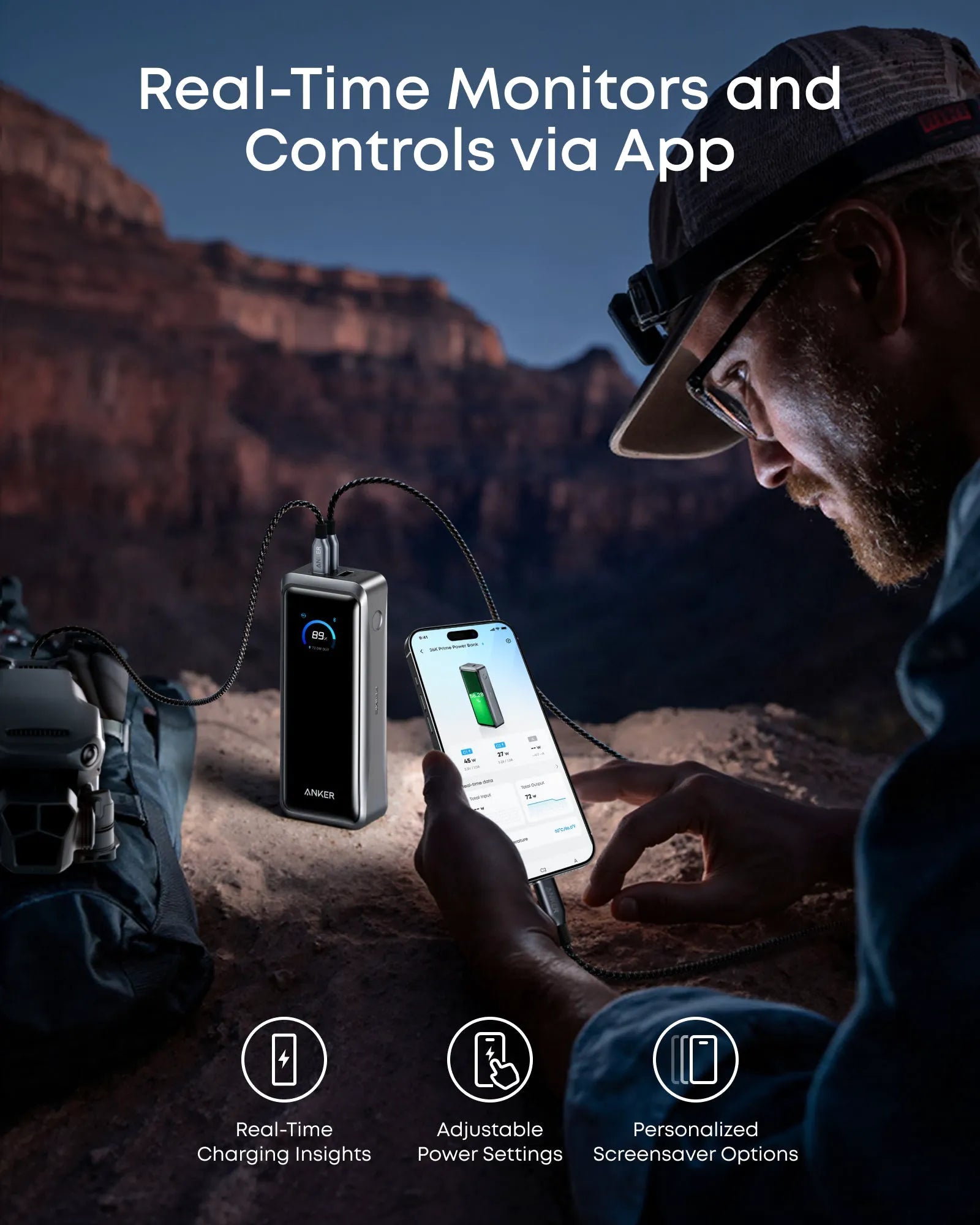 Anker Prime Power Bank (26,000mAh, 300W) and Anker Prime Charger (250W, 6-Port, GaNPrime)