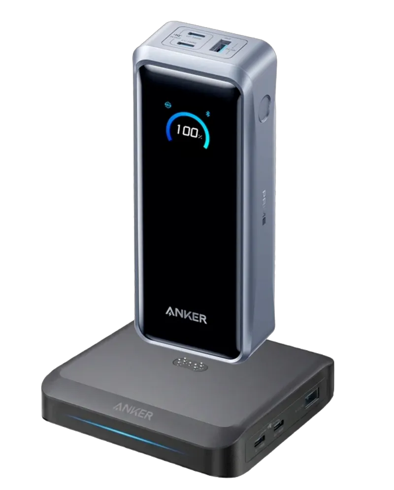 Anker Prime Power Bank 26K 300W with Charging Base 150W 3-Port Bundle