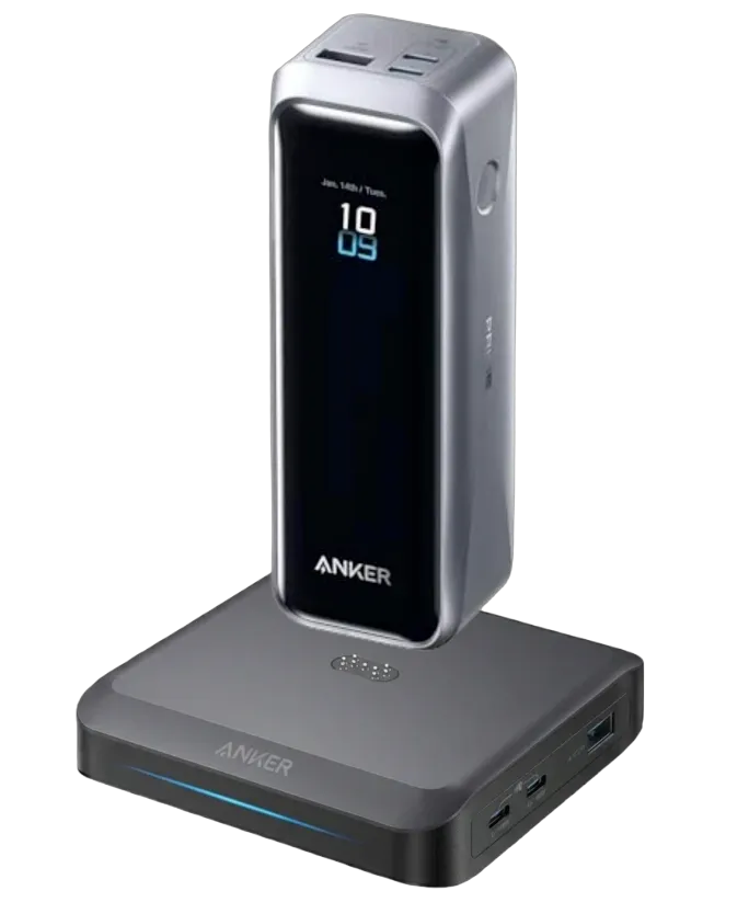 Anker Prime Power Bank (20K, 220W) with Charging Base (150W, 3 Ports)