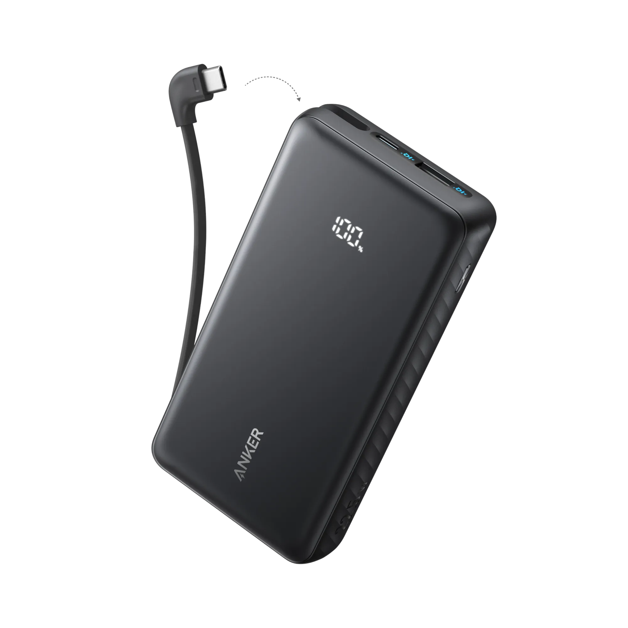 Anker Zolo 20K Power Bank with 22.5W Fast Charging and Built-In USB-C Cable
